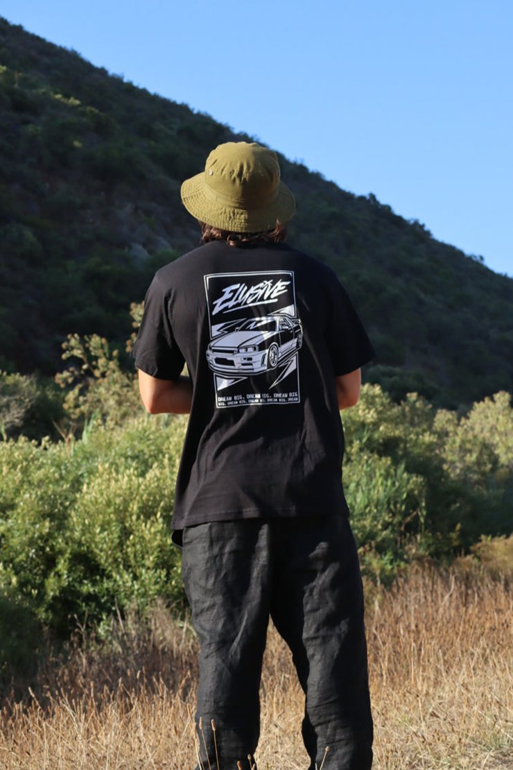 'DREAM BIG' R34 GTR Premium Black Tee