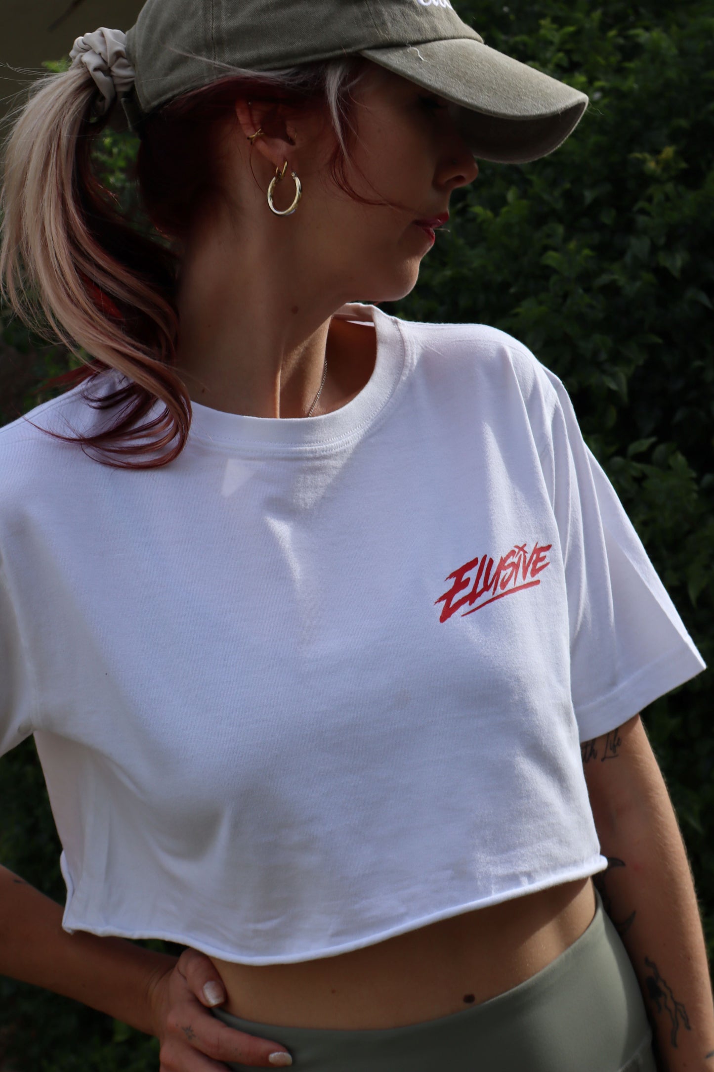 Elusive on Fire Cropped Tee