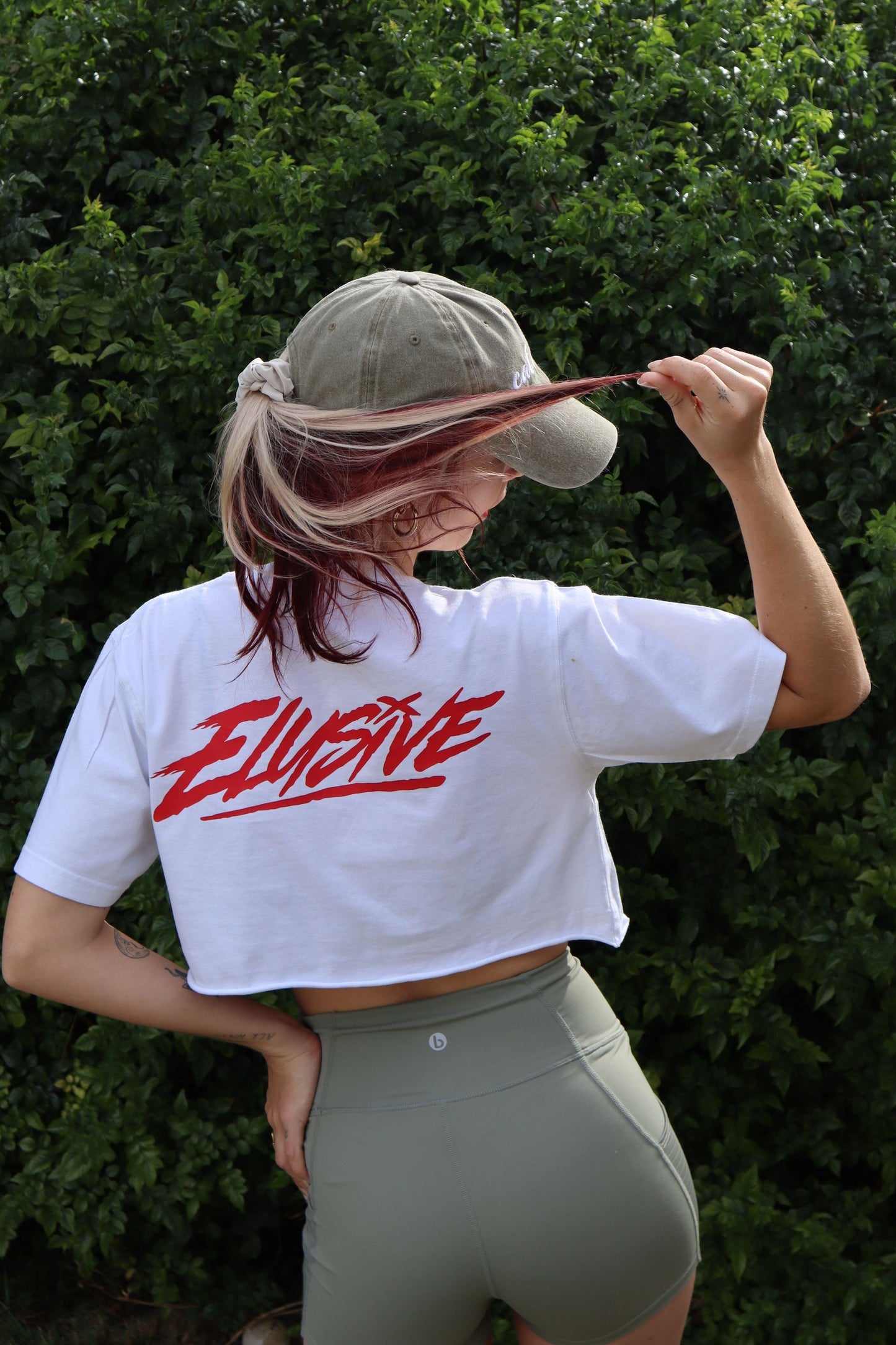 Elusive on Fire Cropped Tee