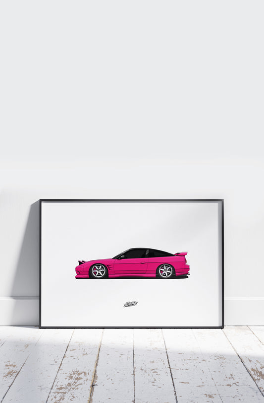 Pink Style 180SX print