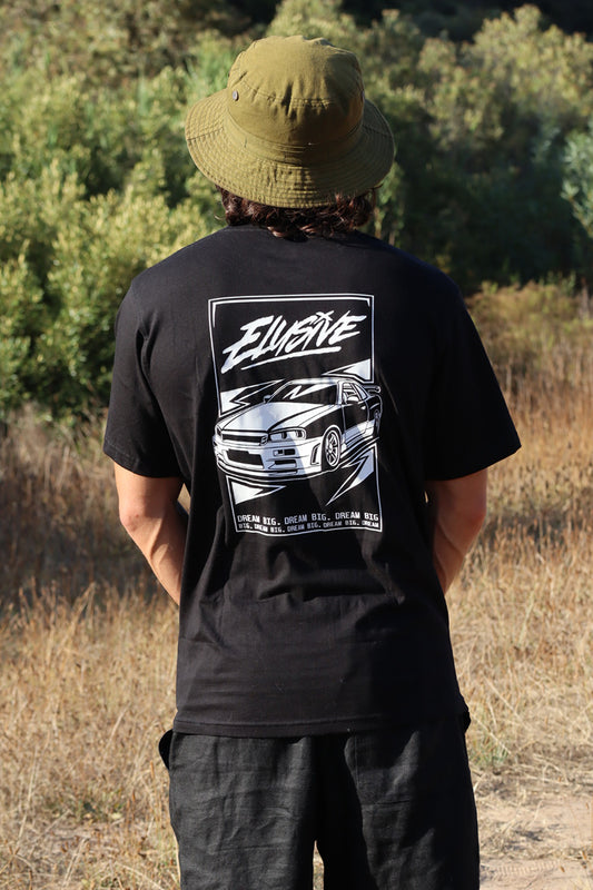 'DREAM BIG' R34 GTR Premium Black Tee