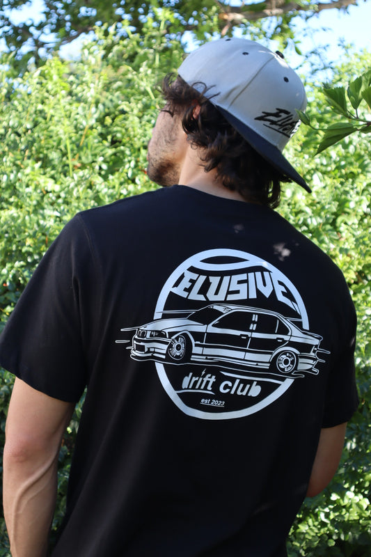 Elusive Drift Club Premium Black Tee