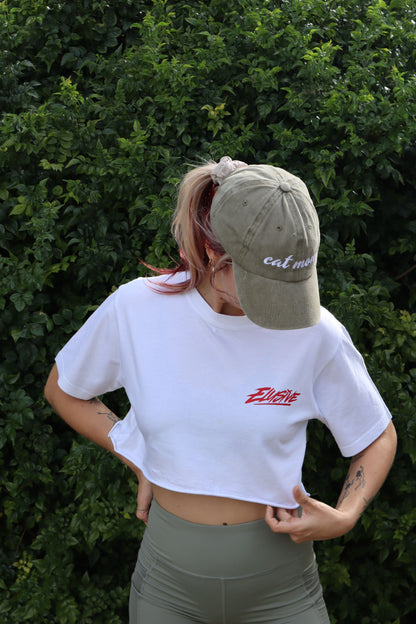 Elusive on Fire Cropped Tee