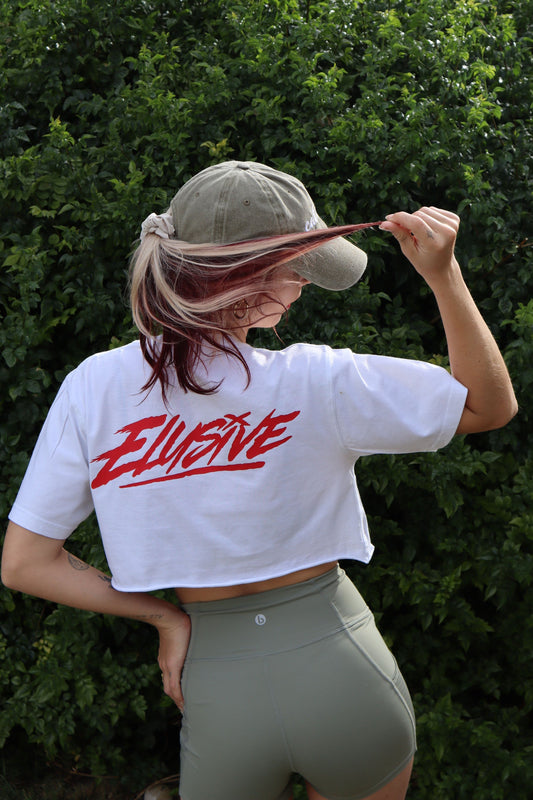 Elusive on Fire Cropped Tee