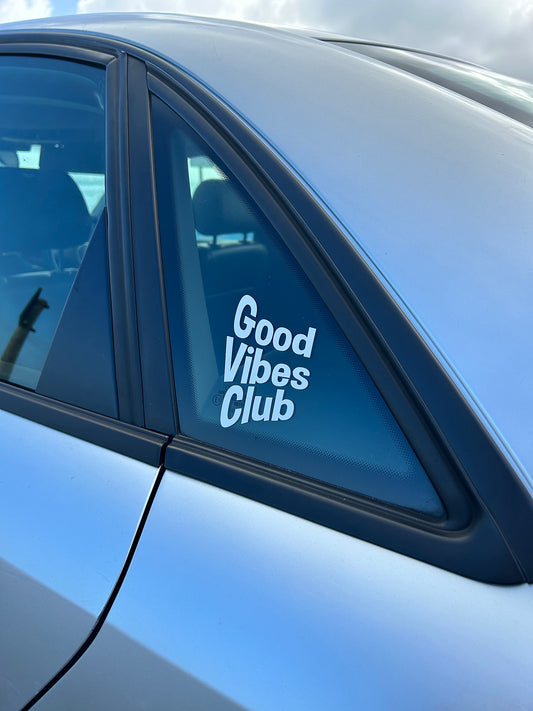 GOOD VIBES CLUB decal